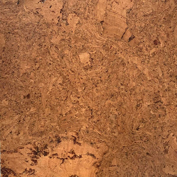 Darker shade of cork floor tiles